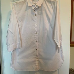 Jones New York white button up blouse
